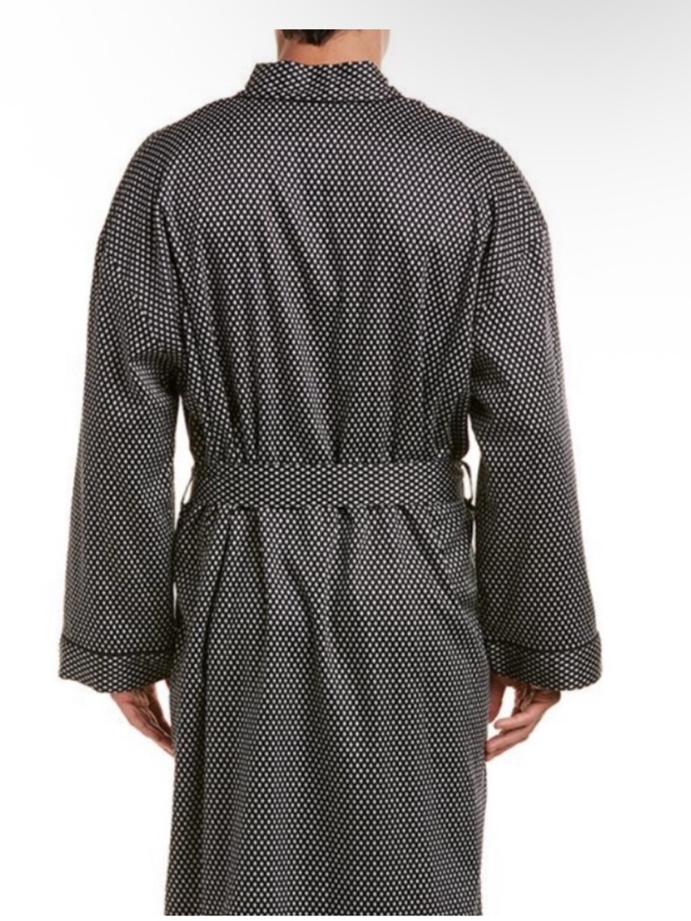 Robert Graham 100% Cotton Flip Cuff Long Mens Robe Size L/XL NWOT Geometric - Picture 2 of 9